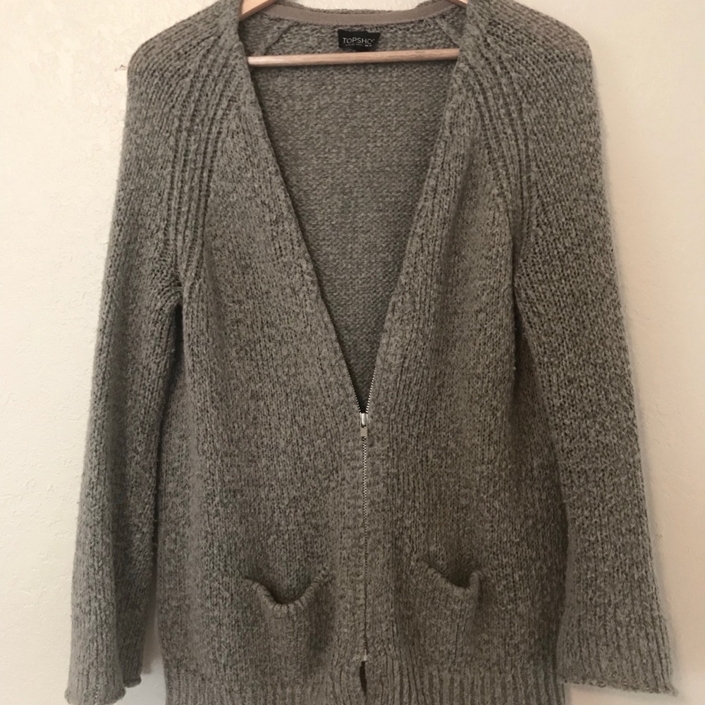 Top Shop zip up cardigan